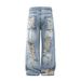 Men's High Quality Fashionable Distressed Denim Jeans Trendy And Edgy Cross Border Market Clothing_mkmklike.com
