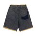 Men's Clothing American Raw Edge Denim Shorts For Men Summer Washed Distressed Tassel Design Straight Leg Five Point Mid Length Pants_mkmklike.com