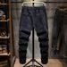 2024 New Elastic Waist Sports Jeans Men's Casual Fattened Plus Size American Straight Jeans Men's Trend_mkmklike.com