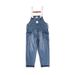 Pure American Style Amekaji Washed Vintage Denim Overalls Men Cargo Multi-Pocket Suspender Pants Trendy Retro_mkmklike.com