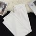 Men's Clothing White Simple Jeans Summer Street Style Wide Leg Pants Ins Trendy Niche Loose Straight Pants_mkmklike.com