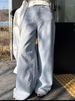Women's American Style Trendy Washed Straight Leg Jeans Loose Fit Slimming Casual Long Pants Korean Fashion Summer Style_mkmklike.com
