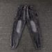 Retro Workwear Jeans For Men - Multi-Pocket Wide Leg Denim Pants With Draped Straight Cut, High Street Fashion Staple_mkmklike.com