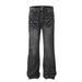 Men's Clothing Retro High Street Lightning Crack Washed Jeans Old Cat Whisker Loose Flared Pants Jeans_mkmklike.com