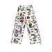 Men's Clothing High Street Hand Painted Colorful Graffiti Straight Casual Pants Men And Women Loose Camouflage Overalls_mkmklike.com