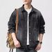 Workwear Denim Jacket Men's Long Sleeved Shirt High-end Trendy Brand Retro Denim Jacket Men_mkmklike.com