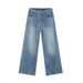 JEANS | 2024 Summer New Product, Thin Tencel American Light Blue Straight Tube Loose Jeans, Simple And Versatile_mkmklike.com