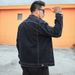 Large Size Men's Fat Black Tooling Jacket Men's Fattened Plus Size Denim Jacket Men's Cowboy Factory_mkmklike.com