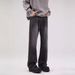 Men's Clothing New Bajia Baggy Bamboo Black Cow Trendy Brand American Retro Machete Flared Jeans Men_mkmklike.com