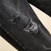 Korean Style plus Size Ripped Cropped Jeans Loose Fit Slimming Straight Leg Carrot Harem Trendy Women's Denim_mkmklike.com