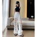 Women's American Style Retro Multi Pocket Patchwork Jeans Fashionable And Stylish Floor Length Pants New Spring Style_mkmklike.com