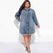 K Plus-size Women's Fashion Fringe Ripped Long-sleeve Coat Dress_mkmklike.com