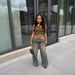 Women's Clothing Women's Denim Stitching Multi Layer Washing And Dyeing Stretch Denim Four Seasons Trousers_mkmklike.com