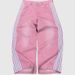 Women's Clothing Retro Personality Street Jeans Striped Design Straight Wide Leg Pants Loose Casual Pants_mkmklike.com