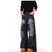 Men's Clothing Retro Distressed Lightning Crack Flared Jeans Color Matching Cleanfit Loose Casual Wide Leg Flared Trousers_mkmklike.com