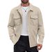 Cross-Border New European And American Style Casual Solid Color Men's Jacket Trendy Fashion Versatile Turn-Down Collar_mkmklike.com