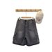 Men's Cargo Denim Shorts With Multiple Pockets, Loose Fit Casual Summer Shorts For Men, Stretchable Workwear Shorts In Grey/Blue/Yellow_mkmklike.com