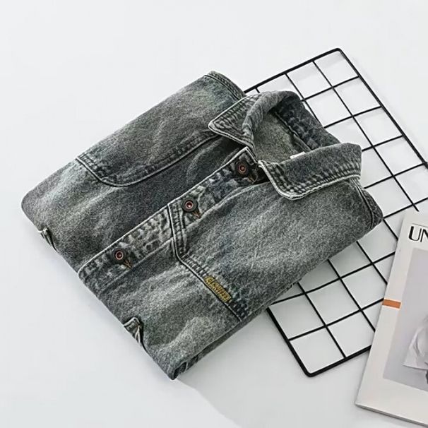 Men's Clothing Clothing American Retro Niche Design Worn Denim Vest Jacket Ins Men's Washed Old Waistcoat Trend_mkmklike.com