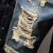Men's Trendy Casual Fashion Stretch Slim Fit Ripped Mid Length Five Point Shorts Spring/Summer New Style Korean Style_mkmklike.com