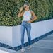 Women's Clothing Light Blue Stretch Skinny Jeans Women's Denim Jeans_mkmklike.com