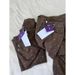 Brown Design Printed Floral Drapey Wide-leg Jeans For Women, American Retro Style, New Loose Fit, Slimming And Versatile_mkmklike.com