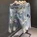 Men's Clothing Trendy Pants Slim Light Color Nine Point Skinny Pants_mkmklike.com
