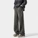 American High Street Leopard Print Jeans For Men, Spring And Autumn Style, Loose Straight Pants, Trendy Brand, Stylish_mkmklike.com