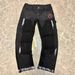 Men's Clothing European And American Style Men's Y2K Patchwork Painted Print Fashion Straight Leg Jeans_mkmklike.com