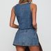 Sexy Hot Girl Women's Clothing; Sleeveless Lace-up Denim Vest And Shorts Denim Suit._mkmklike.com