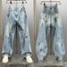 Men's Clothing Ice Blue Washed Denim Jeans Loose A-Line Wide Leg Men's Spring Summer American Style Cleanfit Vibe Trousers_mkmklike.com