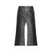 Men's Distressed Bootcut Jeans – Retro Loose Fit Wide Leg Denim Pants (S-XL, Black Gray & Blue)_mkmklike.com