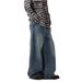 Men's Clothing American Retro Wide Leg Curved Pants Trendy Loose Fit Cool And Casual Jeans Versatile Design_mkmklike.com