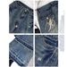 "American Retro Low-Rise Flared Jeans For Women – Vintage Distressed Denim, Embroidered High Street Style, Slim Fit & Floor-Length"_mkmklike.com