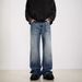 Suitable For All Seasons American Washed Vintage Distressed Fashion Jeans For Men Spring Autumn Straight Loose High Street Vibe Style Long_mkmklike.com