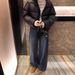 2025 New Straight-Leg Jeans Wo, Narrow Wide-Leg Petite Figures, Loose Fit, Plus Size, Slimming Pants For Plus-Size_mkmklike.com