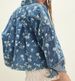 Women's Printed Denim Jacket – Oversized Casual Coat With Polo Collar, Comfortable Cotton Blend For Streetwear & Autumn Fashion_mkmklike.com