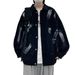 Loom European And American Hip-Hop Street Style Couple Casual Loose Jacket Ins Reflective Ink Splash Graffiti Hand-Painted_mkmklike.com