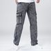 Men's Jeans For All Seasons, Versatile With Multiple Pockets. Men's Loose, Retro, Outdoor, Casual, Fashionable Jeans. Snowflake Craftsmanship_mkmklike.com