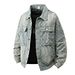 Spring And Autumn New Jacquard Denim Jacket Men's Loose American High Street Top 2025 Design Niche Cross Border Jacket_mkmklike.com