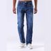 Men's Classic Straight Leg Jeans - Comfortable Cotton Denim Pants With Multiple Pockets For Casual Wear (S-3XL, Light Blue/Dark Blue/Black)_mkmklike.com