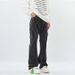 Nordmann American Style Frayed Edge Patchwork Jeans For Men, Stylish Versatile Slimming Black Casual Pants, Loose Straight-Leg_mkmklike.com
