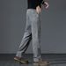 Large Size Nostalgic Stretch Jeans Men's Loose Straight Trousers_mkmklike.com