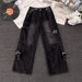 American Retro Workwear Wide-Leg Jeans Autumn Winter High Street Design Loose Slimming High-Waist Straight Pants_mkmklike.com