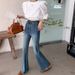 K New Color Super Beautiful Micro Flared Jeans For Women With High Waist_mkmklike.com