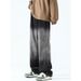 Nordmann Gradient Color Jeans Men Straight Loose Wide Leg Casual Autumn Winter American High Street Trend Hip Hop Cool Pants_mkmklike.com
