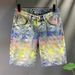 Men's American Streetwear 5 Inch Jacquard Denim Shorts Colorful Casual Cargo for Summer_mkmklike.com