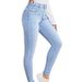 Women's Stretch Slim Fit Denim Skinny Jeans Fashionable Unique First Hand Source Clothing_mkmklike.com