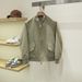 Bur Version British Gentleman! Tencel Wool Blend Spring Autumn Men's Casual Baseball Collar Bomber Jacket_mkmklike.com