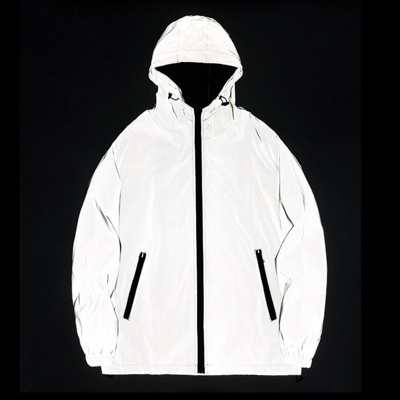Women's Clothing new couple reflective jacket student men and women solid color class uniform wholesale winter luminous assault windbreaker_mkmklike.com