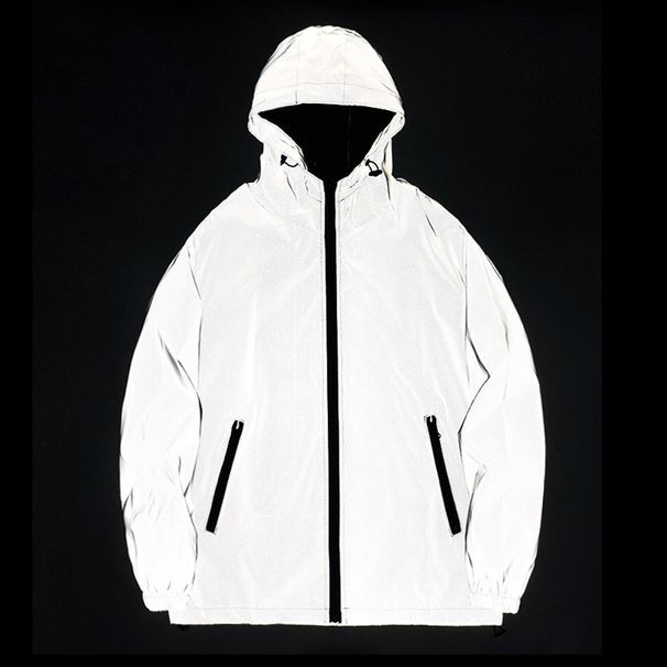 Women's Clothing new couple reflective jacket student men and women solid color class uniform wholesale winter luminous assault windbreaker_mkmklike.com